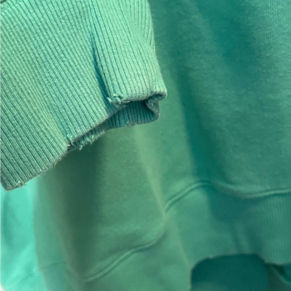 AERIE Ski Resort Green Crewneck Sweatshirt - Picture 4 of 9